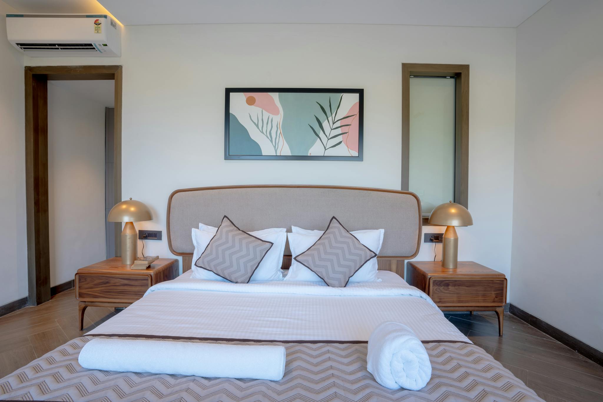 Elegant Bedroom With Modern Decor Showcasing Luxury